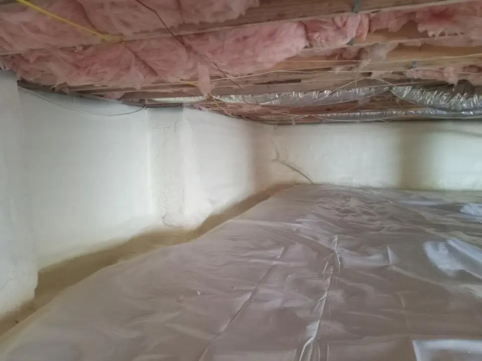 Crawl space encapsulation with closed-cell spray foam for Roof Maintenance in Hercules